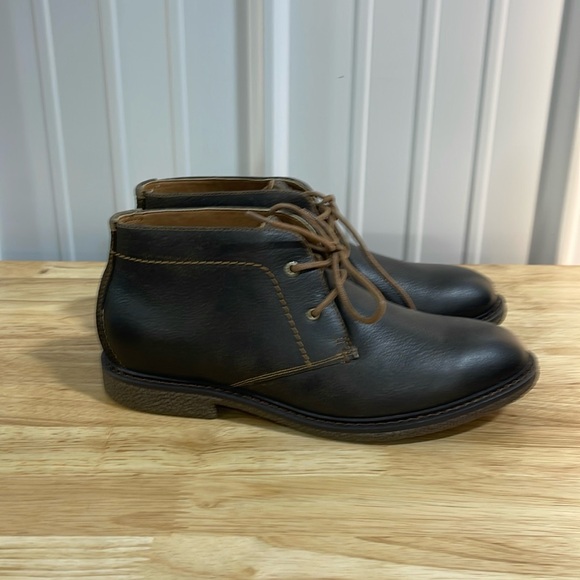 New Mens NB Lucky Brand Leather Chukkas Size 8 - Picture 4 of 5